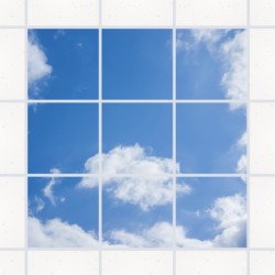 Îlot 9 dalles LED — Plafond lumineux immersif 180×180 cm