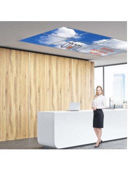 6 dalles de 60x60 + logo